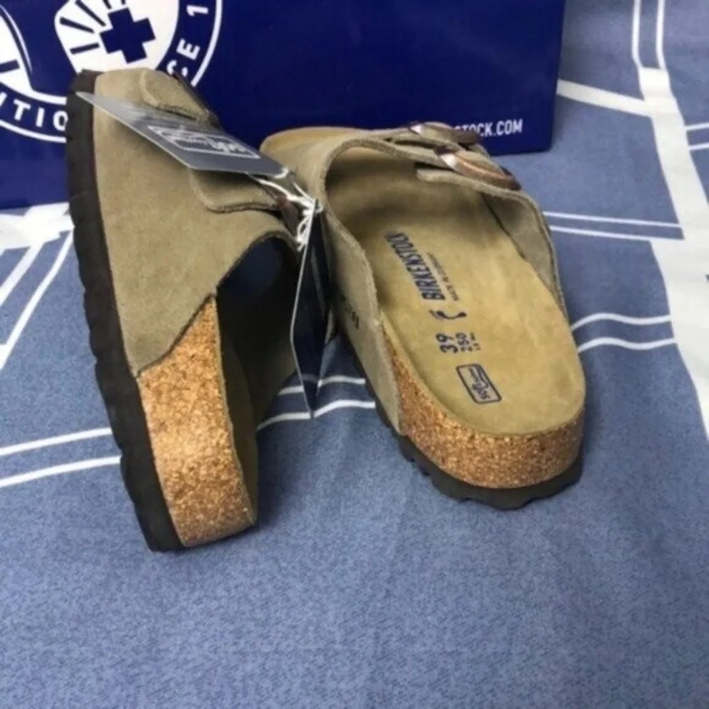 Birkenstock Arizona Taupe Narrow Sandals Classic Two-Strap Design
